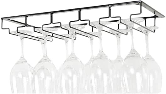 SinerToy Casa Cocina Soporte para Copa De Vino, Debajo del Gabinete Bar