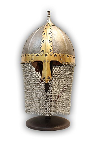 Russian Boyar Battle Helmet 14 Guage With Stand