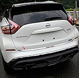 Vesul Stainless Steel Tailgate Door Rear Trunk Lid Cover Molding Trim For Nissan Murano 2015 2016