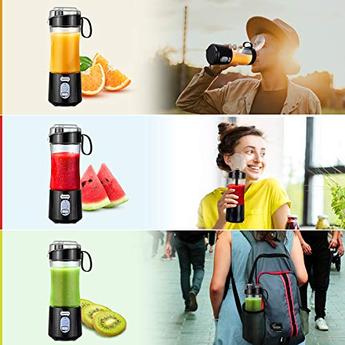 Portable Blender USB Rechargeable, Personal Size Blender for Shakes and