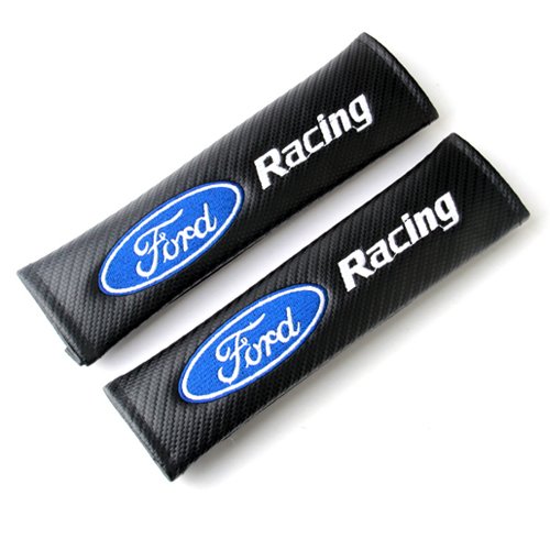 Click Here to See More Images Stanniz(TM) Ford Racing Embroidered Seat Belt Shoulder Cushion Cover Pad