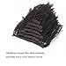 Afro Kinky Curly Clip in Human Remy Hair Extensions Brazilian Curly Clips Hair Extensions 4B 4C 8A Virgin Thick Natural Black Color Clip on For Black Women 10-22 inch (14 inch, AC #1B)