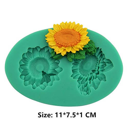 Sunflowers Silicone Cake Mould Fondant Sugar Craft Chocolate Decorate Tool