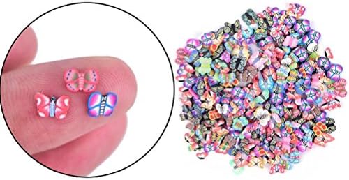 1000 Pieces Resin Slices Polymer Clay Slices Fimo Slices for Slime Making DIY Crafts Nail Art Decorations Supplies