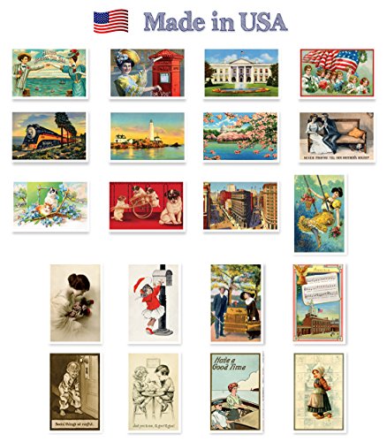 Vintage reprints 1907-1941 postcard set of 20. post car…