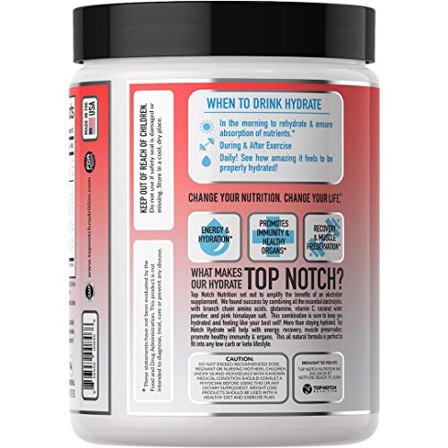 Top Notch Nutrition Electrolyte Replacement Powder Supplement with