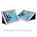iPad Pro 9.7 Case, [Corner Protection] CaseCrown Bold Standby Pro (Rose Quartz/Pink) Case w/Apple Pencil Holder - Black, Sleep/Wake, Hand Grip, & Multi-Angle Viewing Stand