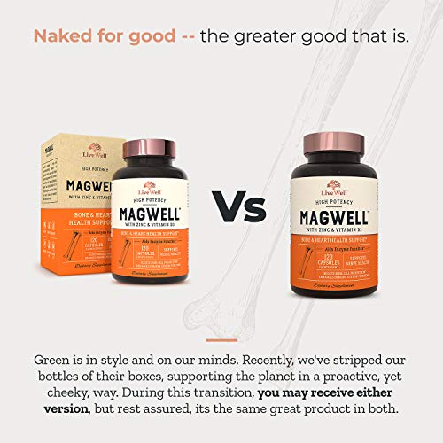 Magwell Magnesium Zinc & Vitamin D3 Highly Bioavailable Magnesium