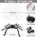 UMIKU 140'' Halloween Spider Web + 50'' Fake Spider Decorations Giant Spider Web Halloween Spider Decoration for Indoor Outdoor Halloween Decorations for Party Costume House Garden Yard Wall Bar