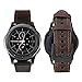 iBazal Gear S2 Classic Leather Band 42mm,Vintage Gear S2 Classic 20mm Leather Band Replacement Strap Compatible for Samsung Gear S2 Classic Smart Watch SM-R732/Huawei Watch 2 Men - Coffee+Black Clasp