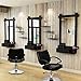 CooFel Hydraulic Barber Chair Classic Styling Heavy Duty Hydraulic Pump Barber Chair Beauty Spa Styling Chair for Hair Stylist Women Men