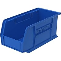 Akro-Mils 30130BLUE Plastic Shelf Storage Bin - Blue, 4"H X 6 5/8"W X 11"D (Made In USA)