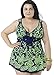Women's Plus-Size Retro Print Two Piece Pin up Bathing Suits Swimdress