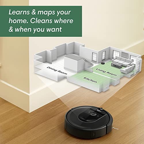 iRobot Roomba i7+ (7550) Robot Vacuum with Automatic Dirt Disposal - Empties Itself for up to 60 Days, Wi-Fi Connected, Smart Mapping, Works with Alexa, Ideal for Pet Hair, Carpets, Hard Floors - View 8
