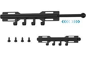 12.6 Inches Slide Out Clothes Hanger, Closet Valet Rod Carbon Steel, Pull Out Closet Valet Rod with 4 Hooks for Pants Coats T