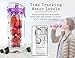 Live Infinitely 32oz Fruit Infusing Water Bottle - Water Infuser Bottle & Insulating Sleeve & Recipe eBook Industry's First Full-Length Infusion Rod - Water Intake Tracker (Purple)