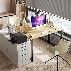 Coleshome 40 Inch Computer Desk, Modern Simple