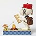 Peanuts by Jim Shore Snoopy and Woodstock Campfire Stone Resin Figurine, 5.25”