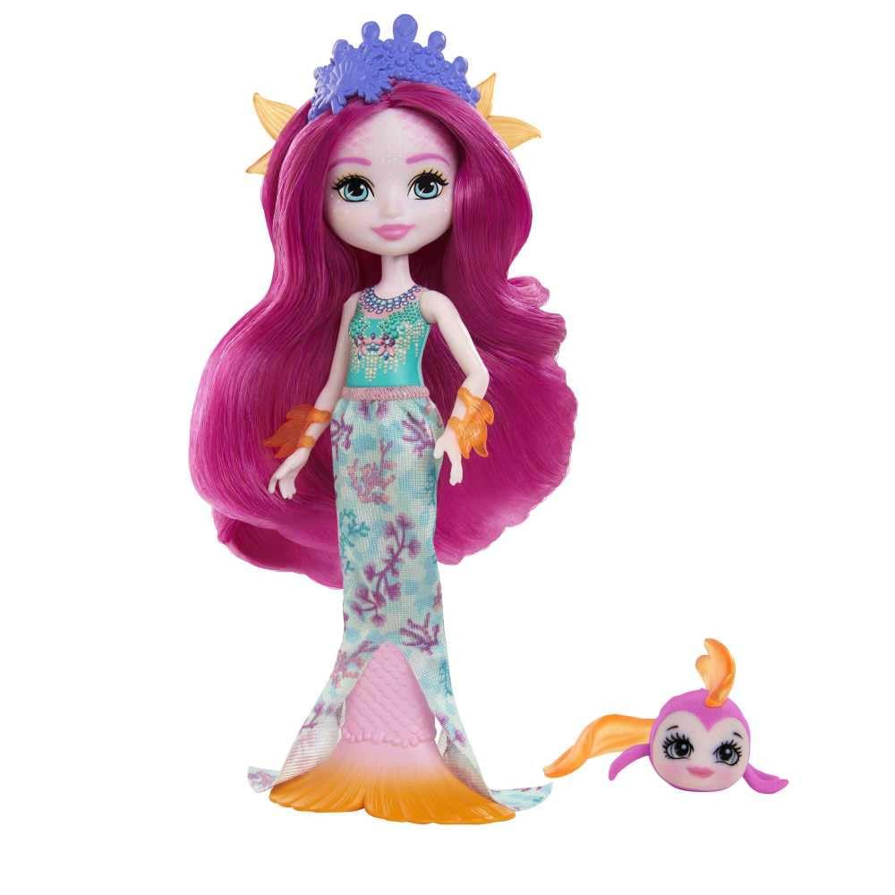 Enchantimals ROYAL MAURA MERMAID & GLIDE Doll, Purple (Mattel GYJ02)