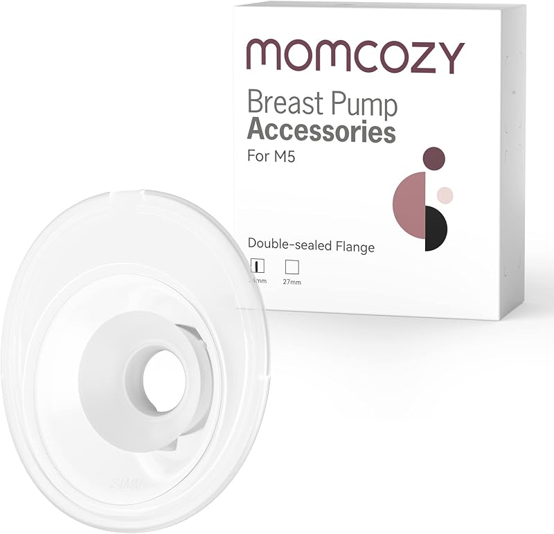 Momcozy 24mm Double-Sealed Flange for M5 Breast Pump Replacement Accessory