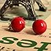 Lureme Women 12mm Red Shell Bead Silver Tone Classic Round Ball Stud Earrings 02001451