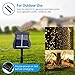 VOOKRY 10 Strands 200 LEDs Solar String Fairy Lights, 8 Modes Twinkle Starry Copper String Lights, Waterproof Outdoor Solar Powered DIY Watering Can Lights for Wedding Party Garden Decor(Warm White)