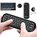 YAGALA Air Mouse with Keyboard, W1 2.4Ghz Mini Wireless Keyboard with Gyro, Infrared Learning Remote Controller for Android TV Box, Mini PC, Smart TV, Projector, HTPC, Laptop, All-in-one PC/TV