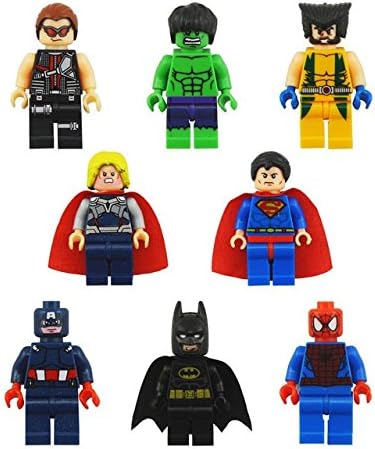Super Heroes Series 8 Pc Set Minifigures Building Toys New 100% Compatible