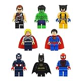 Super Heroes Series 8 Pc Set Minifigures Building Toys New 100% Compatible