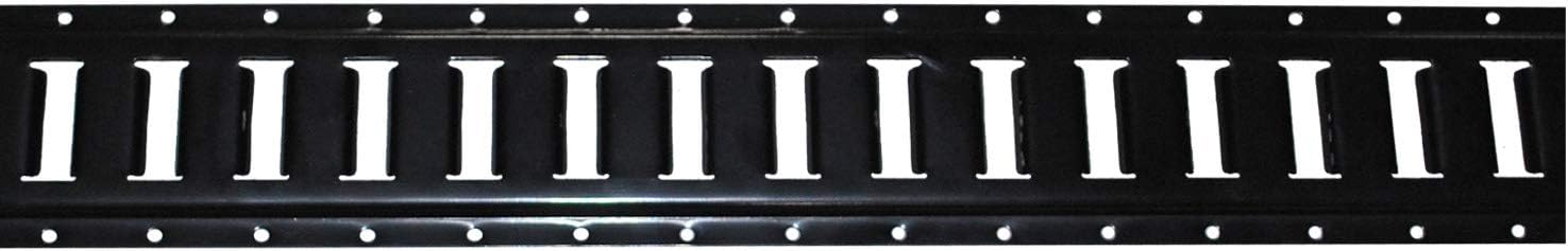 5' Horizontal E-Track - 6 Pack - Shippers Supplies - Tie Down Rail Made with 12 Gauge Powder Coated Steel for Securing Cargo in Your Trailer, Van, Pickup Truck and More!