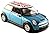 12 pcs in Box: 5" Mini Cooper S with British Flag 1:28 Scale (Black/Blue/Green/Red/Silver/Yellow)