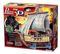 Puzz 3D - Pirate Ship - Glow in the Dark Puzzle