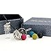 Antique Silver Aromatherapy Essential Oil Diffuser Necklace Diffuser Pendant & Bottle with 1 Dropper, 24 Inches Adjustable Long Wax Rope