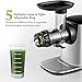 Masticating Juicer, Willsence Slow Juice Extractor, Nutrition Master Clod Press Juicer Machine with Reverse Function, Fruits and Vegetable Pulpfresh System with BPA Free Dishwasher Parts