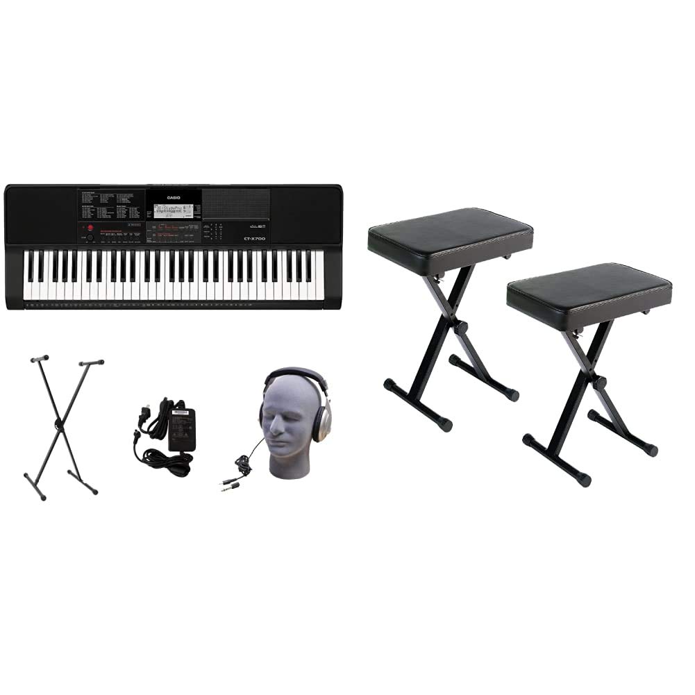 Buy Casio CTX700 PPK Premium Keyboard Pack with Power Supply, Stand