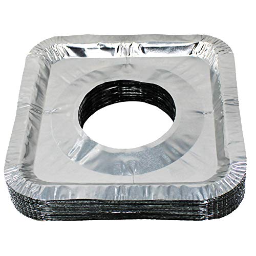 Gas Stove Burner Covers, Aluminum Foil Disposable Bib Liners Set, 24