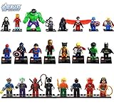 Lot 24 Sets Super Heroes Series Superman Batman Wolverine Hulk MiniFigures Toy