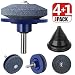 4 PCS Lawn Mower Blade Sharpener Universal Multi-Sharp Rotary Lawnmower Sharpen for Power Drill Hand Drill and Lawn Mower Blade Balancer for 42-100 Model