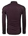 Coofandy Men's Business Stylish Slim Fit Long Sleeve Casual Dress Shirt,Wine Red,X-Large