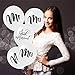 DreamJ 30Pcs Mr. & Mrs. Balloons Just Married Balloons, 10in Wedding Balloons White Balloons Great for Bridal Shower Decorations,Wedding and Bachelorette Party Suppliers