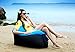 HAKE Inflatable Lounger with Portable Carry Bag for Outdoor and Indoor use (Blue)