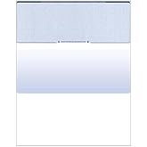 Compuchecks 500 Blank Check Stock, Check on Top - Blue Diamond | Blue Diamond High Security Computer Business Checks, Voucher on Bottom, 8.5x11, Works with Laser &amp; Inkjet Printers, USA Made
