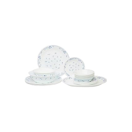 Corelle Essential Provincial Blue Round Dinner Set, 21-Pieces