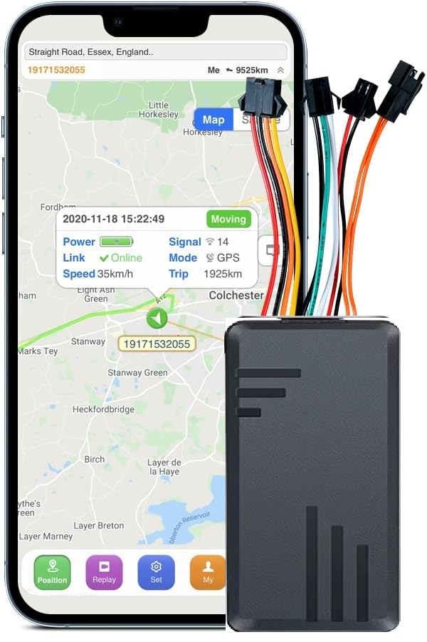 4G Car GPS Tracker Real Time Anti-Lost Locator Positioner with Emergency SOS Alarm Remote Control Bike Motorcycle Kids Tracker