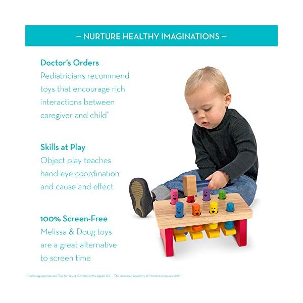 Melissa-Doug-Deluxe-Pounding-Bench-Developmental-Toy-Motor-Skills-Problem-Solving-2-Gift-for-Boy-or-Girl Melissa & Doug Deluxe Pounding Bench & Counting Caterpillar | Developmental Toy | Motor Skills | Problem Solving | 2…