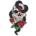 Snake Rose and Skull Patch Embroidered Applique Badge Iron On Sew On Emblem