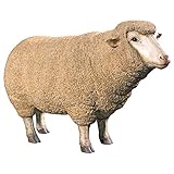 Design Toscano Merino Ewe Life Size Head Up Sheep Statue