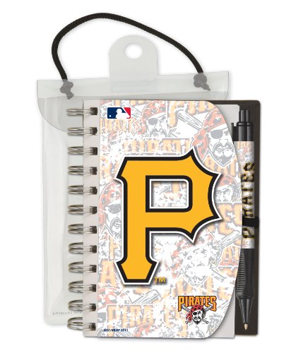 National Design Pittsburgh Pirates Deluxe Hardcover 4 x 6-Inches Notebook and Grip Pen Set (12283-GCW)