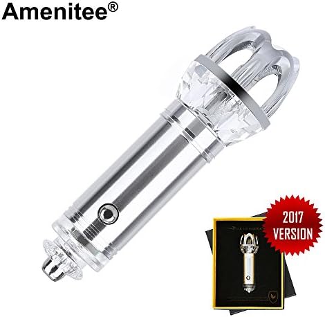 Amenitee Car Air Purifier,Air Freshener lonic Air Purifier, Dust, Pollen, Smoke and Bad Odors Remover, Best for RVs and your Auto(Silver)