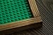 Brick Nation Wooden Lego Compatible Tray by Framed Green Plastic 10x10 Baseplate Perfect Travel Lap Table For Kids To Build On - Compatible With Duplo & Classic Bricks
